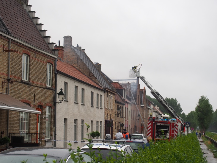 Fire in Bruges
